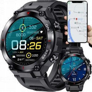 Smartwatch Zegarek Z Gps Duża Bateria Ip68 Menu Pl