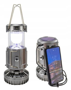 Lampa Solar Led Cob Camping Powerbank 28 Cm Mocna
