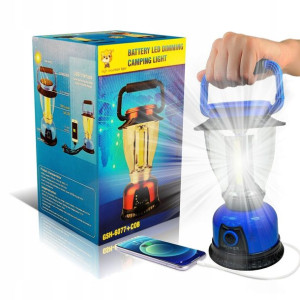 Lampa Powerbank Turystyczna Solarna USB 230V
