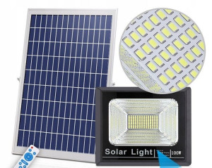 Solarna Lampa Uliczna Latarnia Led 100w + Pilot