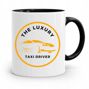 Kubek Czarny Prezent Dla Taksówkarza Taxi Driver
