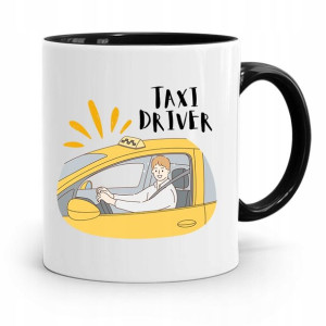 Kubek Czarny Prezent Dla Taksówkarza Taxi Driver