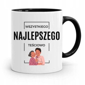 Kubek Czarny Prezent Dla Teściowej Najlepszego