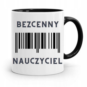 Kubek Czarny Prezent Dzień Nauczyciela Bezcenny