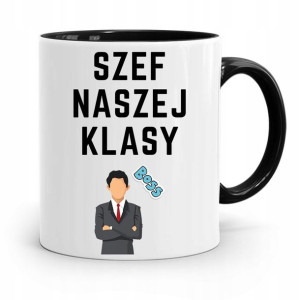 Kubek Czarny Prezent Dzień Nauczyciela Historii