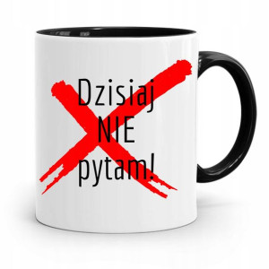 Kubek Czarny Prezent Dzień Nauczyciela Nie Pytam