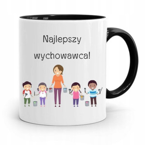 Kubek Czarny Prezent Dzień Nauczyciela Wychowawca