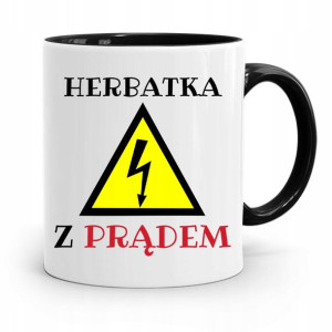 Kubek Czarny Prezent Elektryka Herbatka Z Prądem