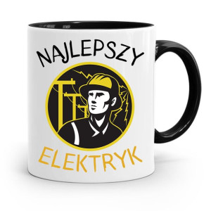 Kubek Czarny Prezent Elektryka Najlepszy Elektryk
