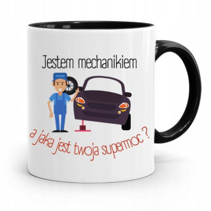 Kubek Czarny Prezent Mechanika Jestem Mechanikiem