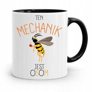 Kubek Czarny Prezent Mechanika Mechanik Jest Osom