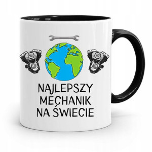 Kubek Czarny Prezent Mechanika Najlepszy Mechanik
