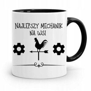 Kubek Czarny Prezent Mechanika Najlepszy Na Wsi