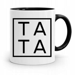Kubek Czarny Prezent Na Dzień Ojca Dla Taty Tata