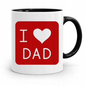 Kubek Czarny Prezent Na Dzień Ojca I Love Dad