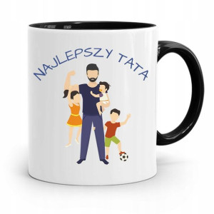 Kubek Czarny Prezent Na Dzień Ojca Najlepszy Tata
