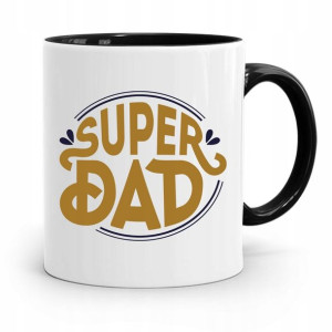 Kubek Czarny Prezent Na Dzień Ojca Super Dad
