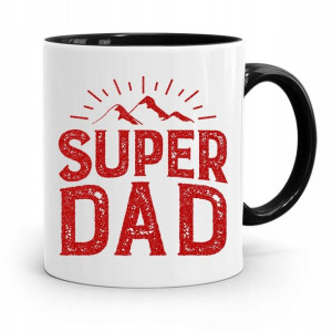Kubek Czarny Prezent Na Dzień Ojca Super Dad