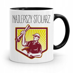 Kubek Czarny Prezent Stolarza Najlepszy Stolarz