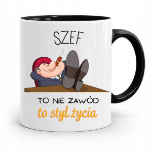 Kubek Czarny Prezent Szefa To Styl Życia