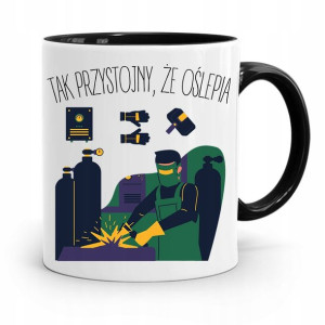 Kubek Czarny Prezent Tak Przystojny Że Oślepia