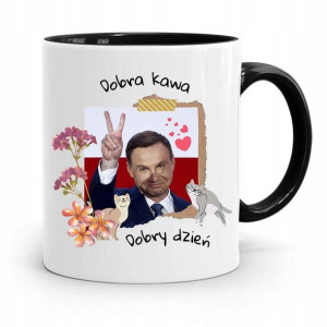 Kubek Czarny Prezydenta Andrzej Duda Dobra Kawa