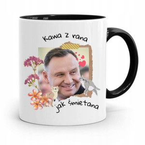 Kubek Czarny Prezydenta Andrzej Duda Kawa Z Rana