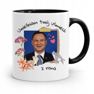 Kubek Czarny Prezydenta Andrzej Duda Pis Prezent