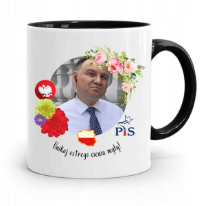 Kubek Czarny Prezydenta Andrzej Duda Pis Prezent
