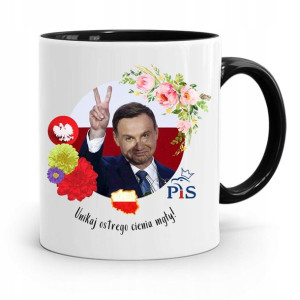 Kubek Czarny Prezydenta Andrzej Duda Pis Prezent