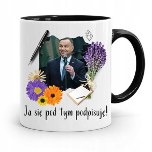 Kubek Czarny Prezydenta Andrzej Duda Pis Prezent