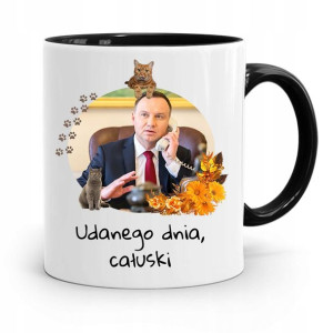 Kubek Czarny Prezydenta Andrzej Duda Pis Prezent