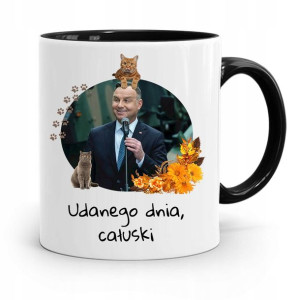 Kubek Czarny Prezydenta Andrzej Duda Pis Prezent