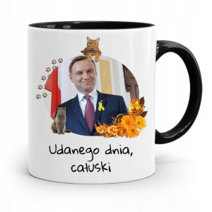 Kubek Czarny Prezydenta Andrzej Duda Pis Prezent