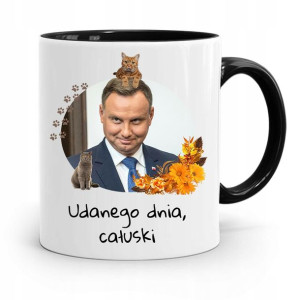 Kubek Czarny Prezydenta Andrzej Duda Pis Prezent