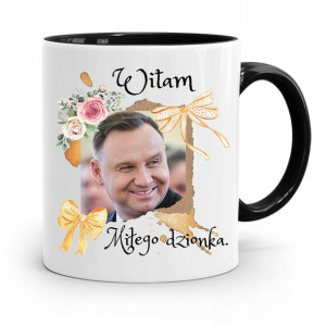 Kubek Czarny Prezydenta Andrzej Duda Pis Prezent