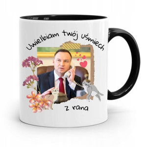 Kubek Czarny Prezydenta Andrzej Duda Pis Prezent