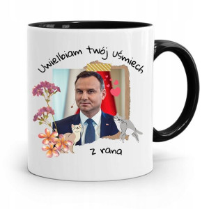 Kubek Czarny Prezydenta Andrzej Duda Pis Prezent