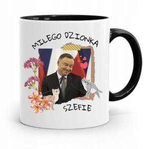 Kubek Czarny Prezydenta Andrzej Duda Pis Prezent