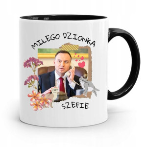 Kubek Czarny Prezydenta Andrzej Duda Pis Prezent