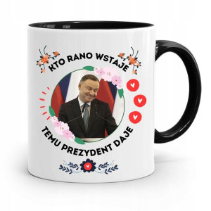 Kubek Czarny Prezydenta Andrzej Duda Pis Prezent