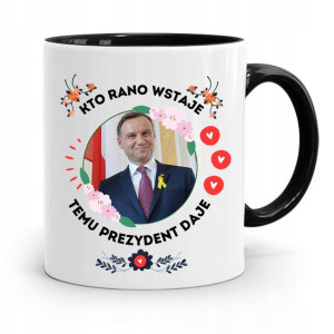 Kubek Czarny Prezydenta Andrzej Duda Pis Prezent