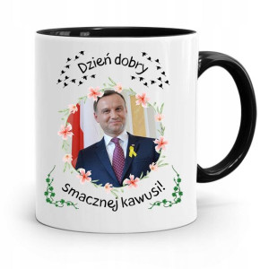 Kubek Czarny Prezydenta Andrzej Duda Pis Prezent