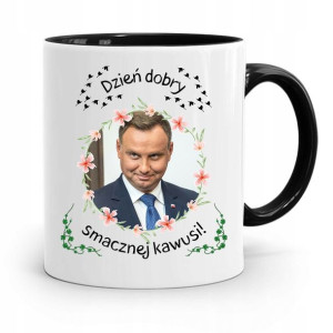 Kubek Czarny Prezydenta Andrzej Duda Pis Prezent