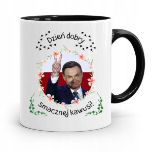 Kubek Czarny Prezydenta Andrzej Duda Pis Prezent