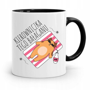 Kubek Czarny Szefowej Kierowniczka Tego Bałaganu