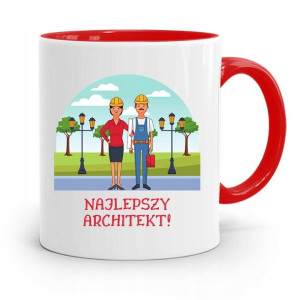 Kubek Czerwony Architekta Najlepszy Architekt