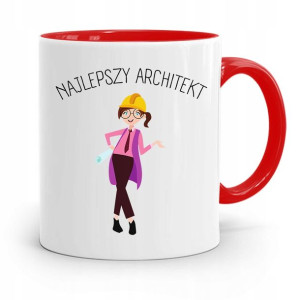 Kubek Czerwony Architekta Najlepszy Architekt