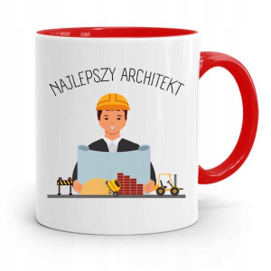 Kubek Czerwony Architekta Najlepszy Architekt