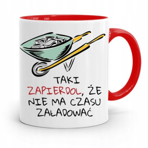 Kubek Czerwony Budowlańca Majstra Fachowca Prezent